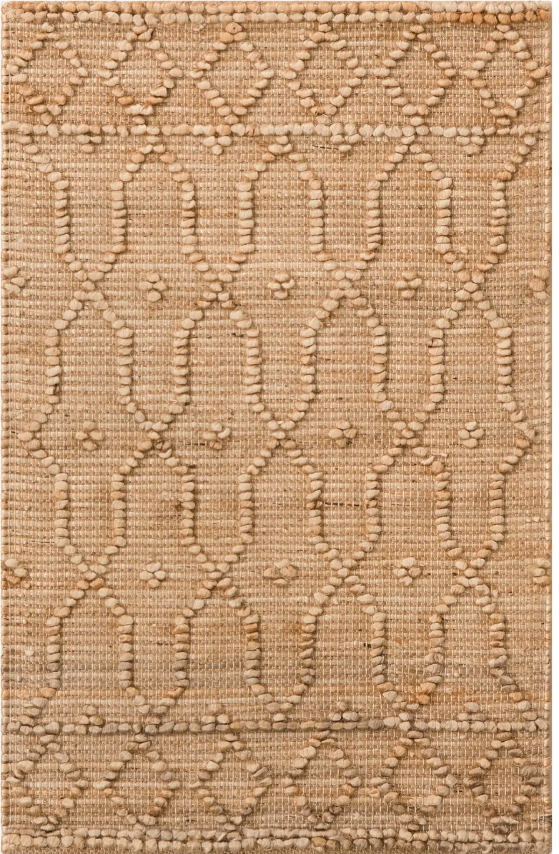 3195075 Natural 2' 2 x 3' 1 Larsa Rectangle Rug