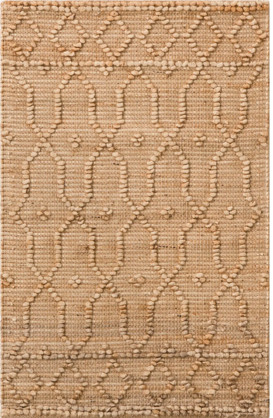 3195075 Natural 2' 2 x 3' 1 Larsa Rectangle Rug