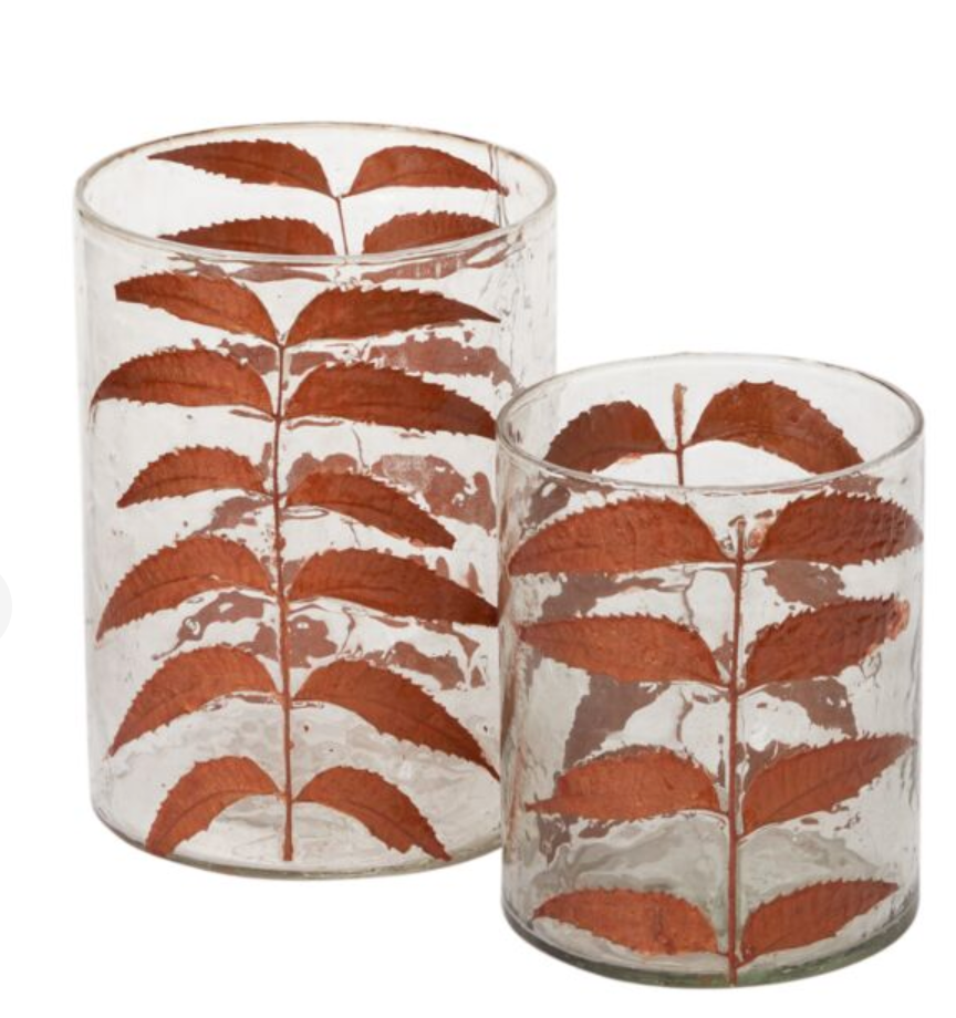 35165.60 Copper Leaves Votive