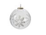 11916.00 Silver Snow Ornament