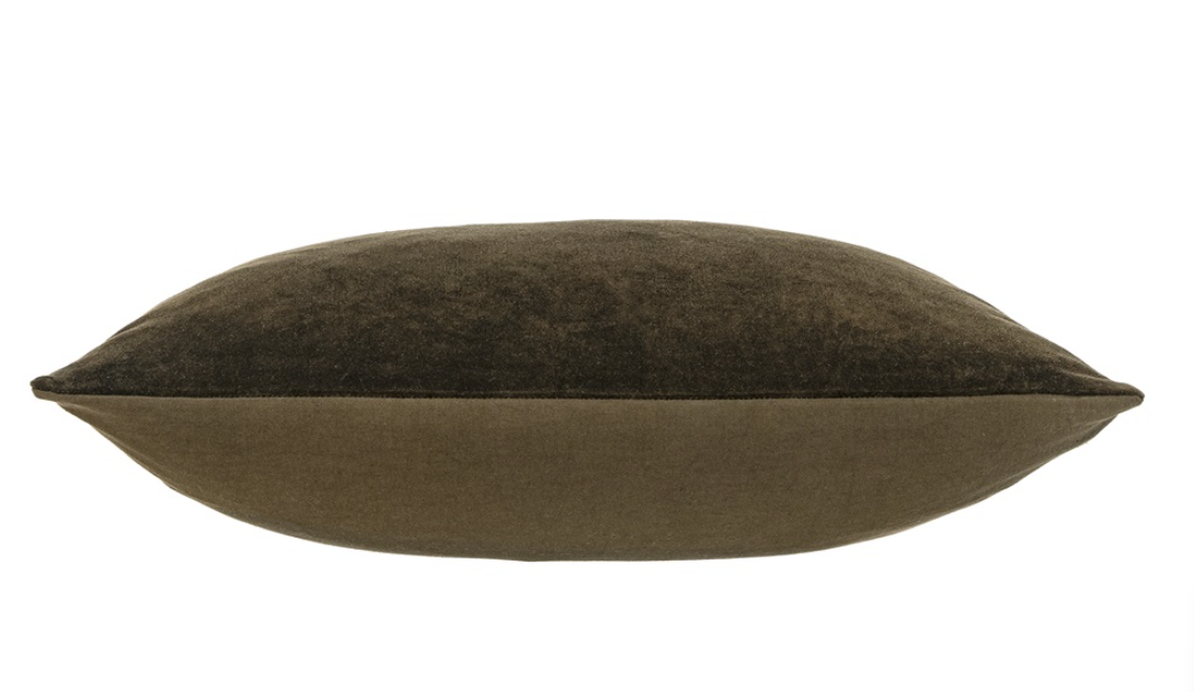 1-0205 16X24 Vera Midnight Green Velvet Pillow