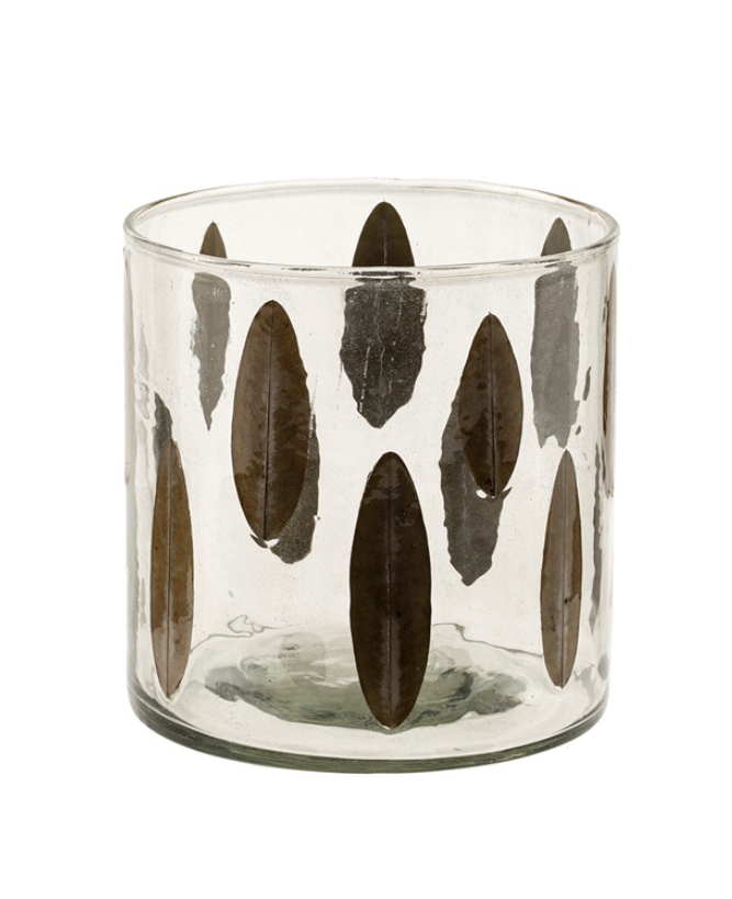 1-1068 Pressed Leaf Votive, Large