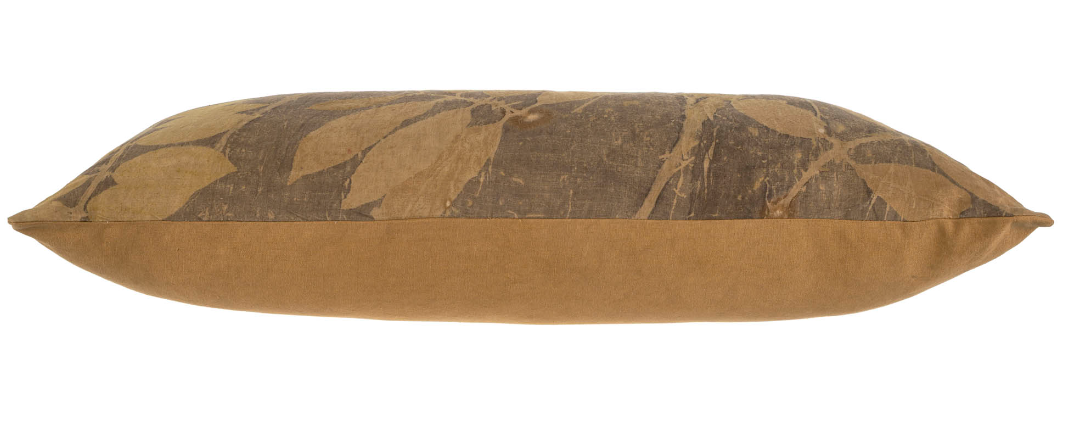 1-1718 14x31 Linen Eco Print Pillow, Earth