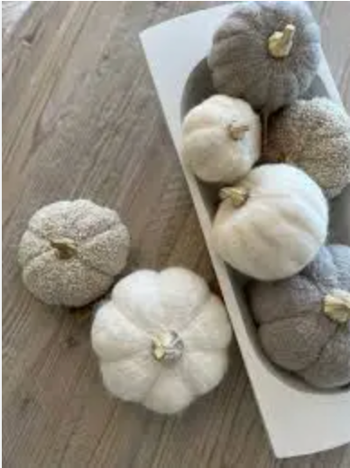 5-4004 Medium Felt Pumpkin, Grey