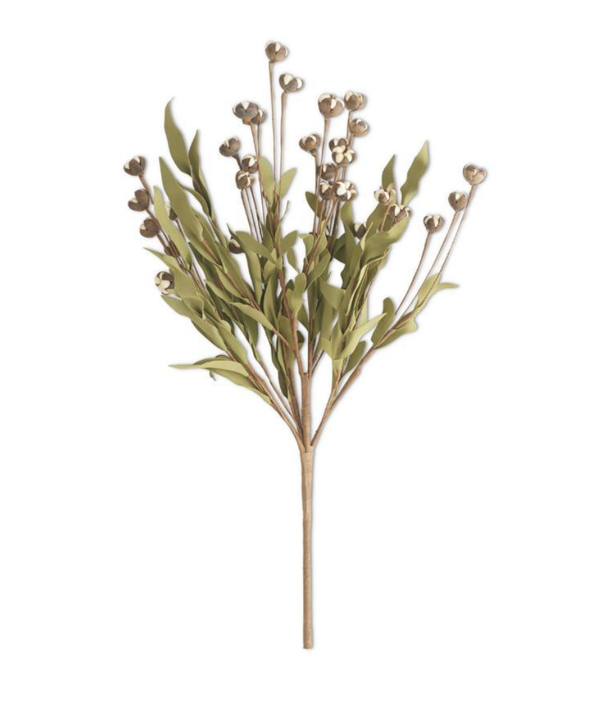 16459A 22" Cream Bud Bush Foliage