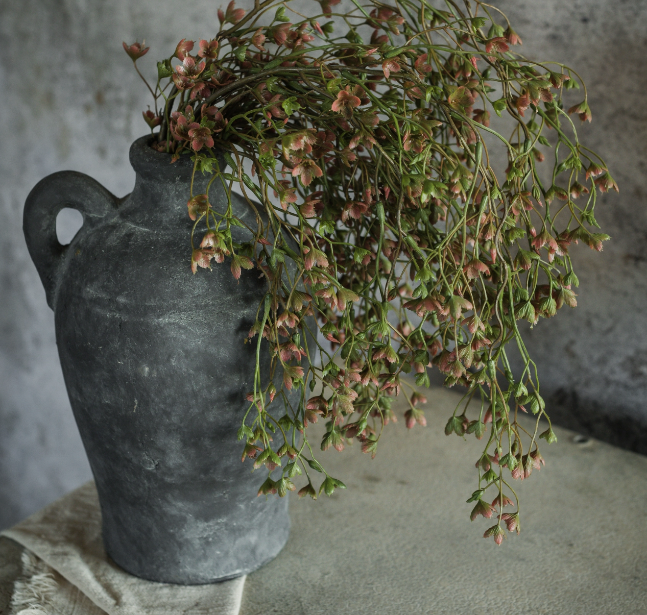 2926 38" Rust & Green Helleborus Spray