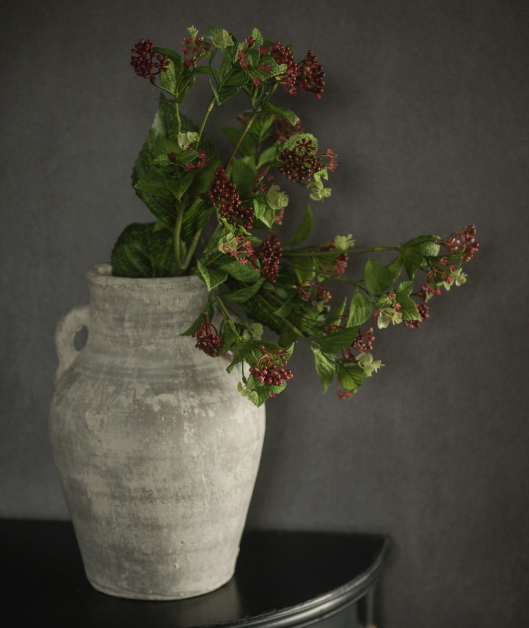 8867 21.75" Burgundy Berry Spray