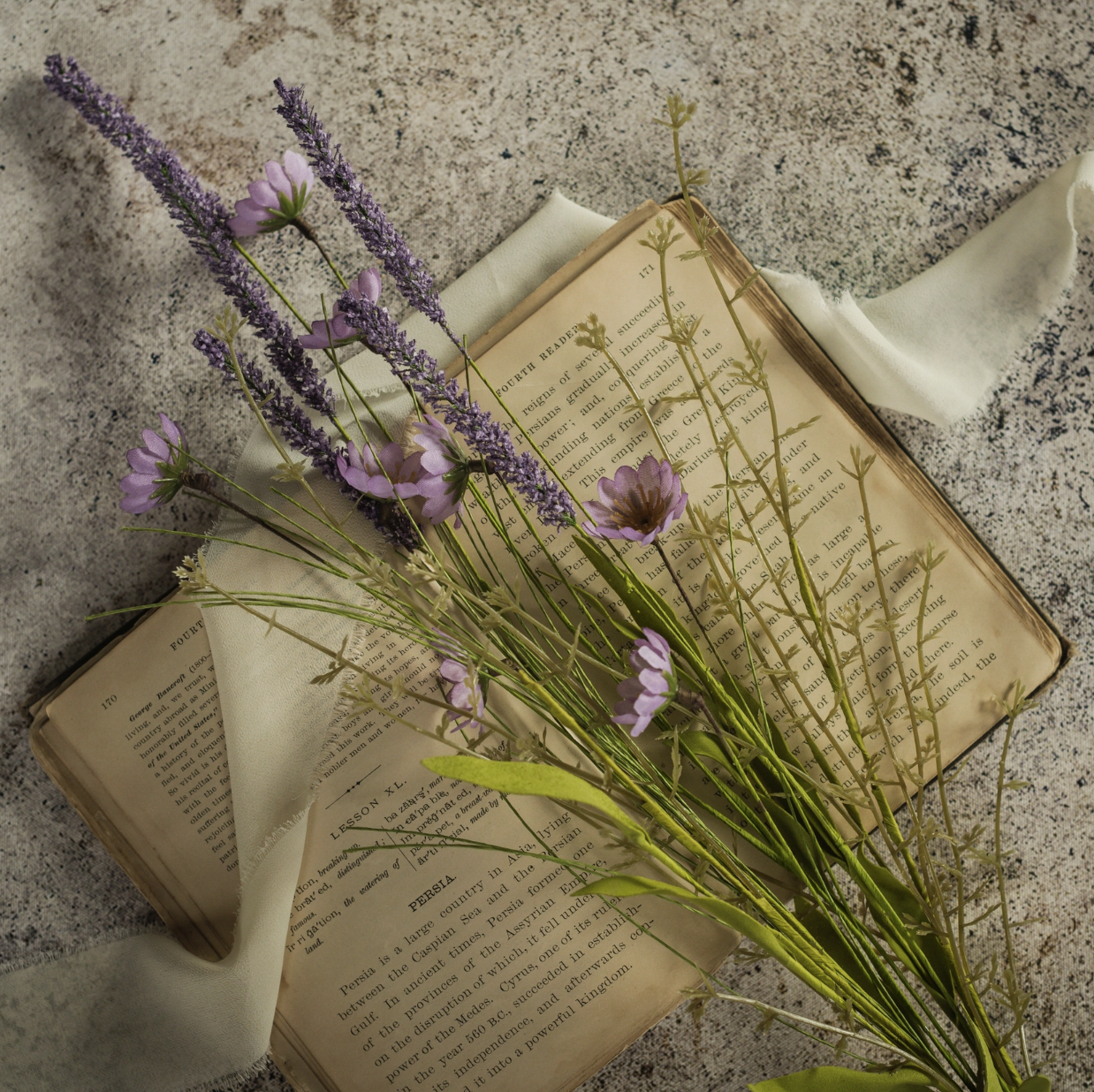 8884 24" Dark Purple Wildflower Spray