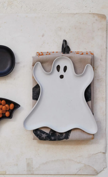 HX1893 Stoneware Ghost Plate