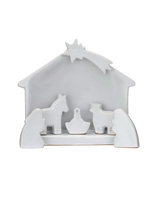 XS6094 Stoneware Nativity