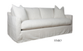 S5411-SUNBRELLA-BEIGE 87" Spa Bench Sunbrella Sofa - Beige