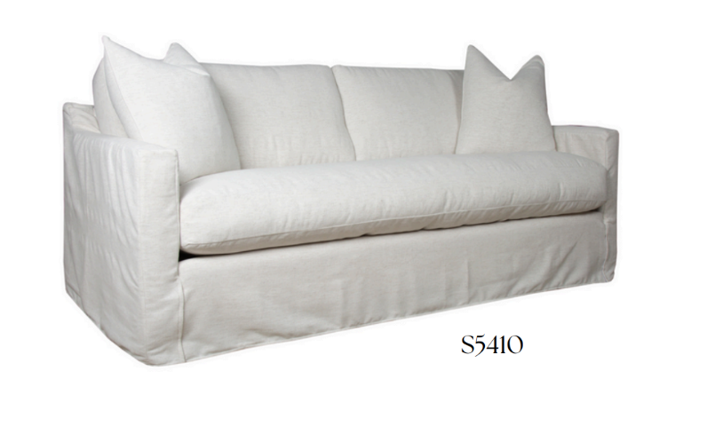 S5411-SUNBRELLA-BEIGE 87" Spa Bench Sunbrella Sofa - Beige
