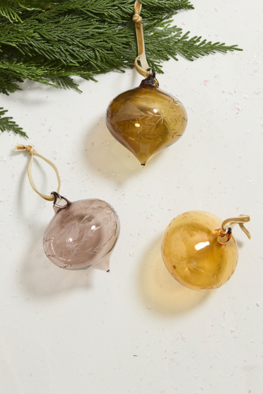 17740.22 Etched Bauble ornament