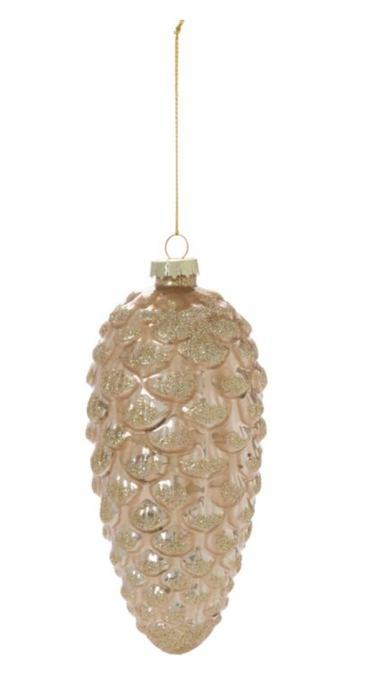 17745.40 Frosted Pinecone Ornament