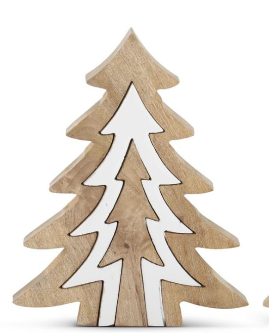 55431A-3 wood tress with white enameled center cutout