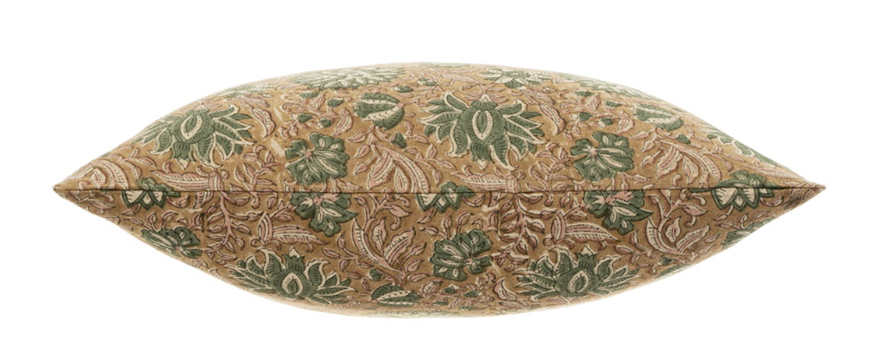 1-0244 20x20 Kavi Block print Pillow