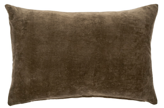 1-2524 16x24  Vera Velvet Pillow Carob