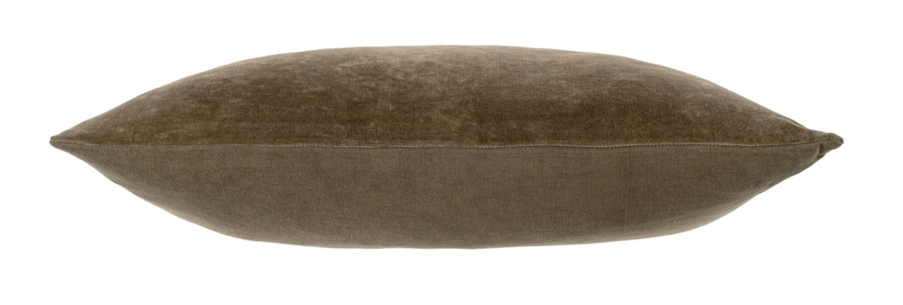 1-2524 16x24  Vera Velvet Pillow Carob