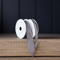 Gingham Olive Holiday Ribbon- medium