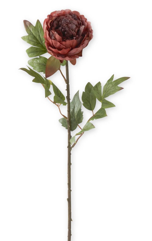 42534A-BU 22" Burgundy Real Touch Peony
