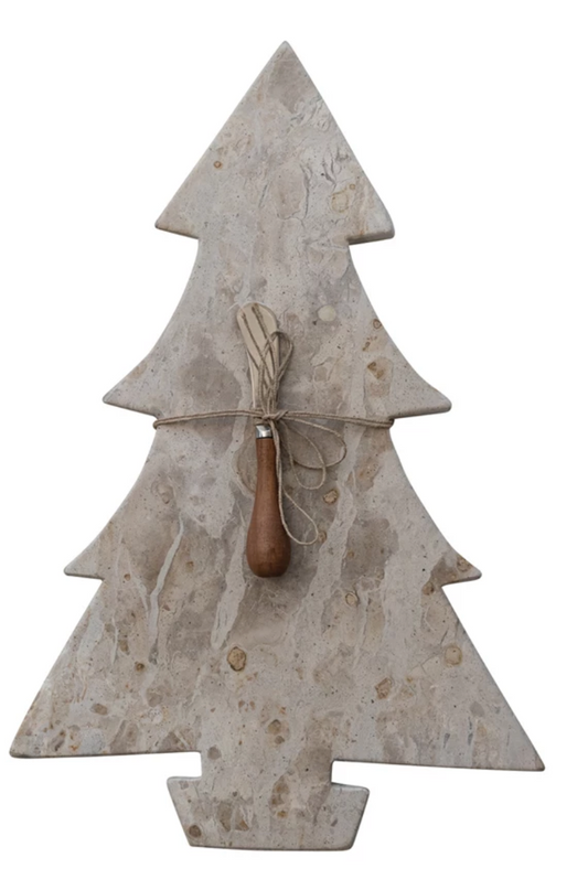 XS7844 Marble Tree Shaped Cutting board