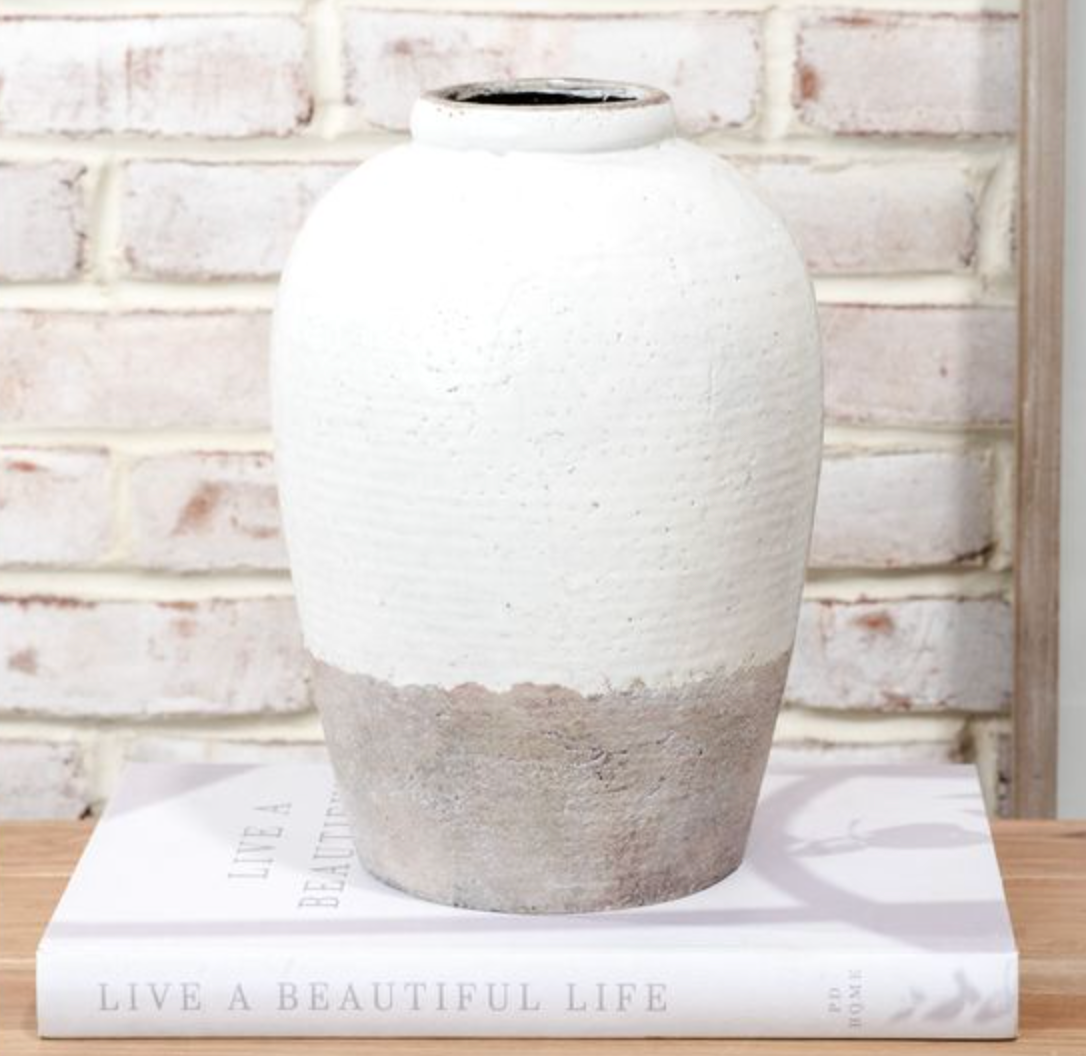 PDJCM05 French White Vase