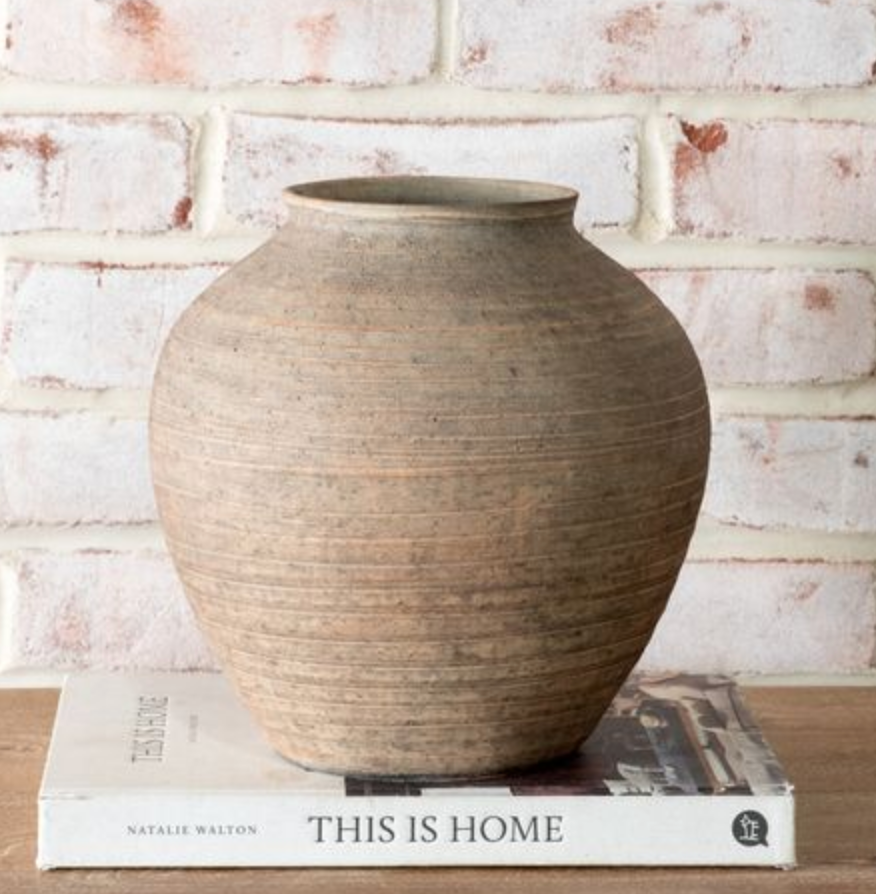 PDCD001 Natural Stripe Cermic Plum Vase