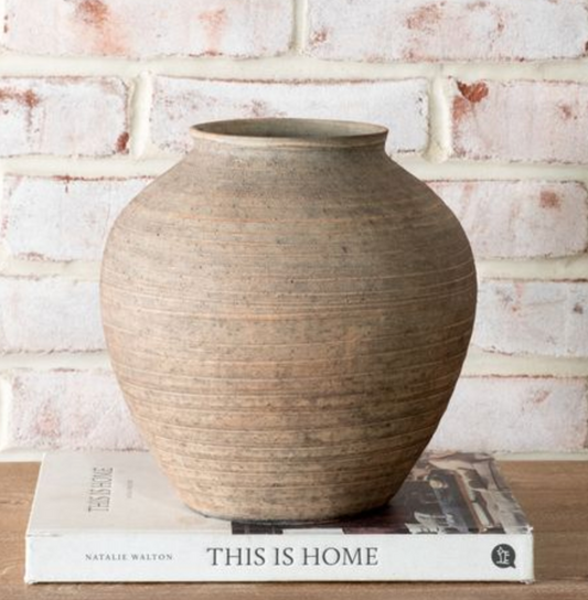 PDCD001 Natural Stripe Cermic Plum Vase