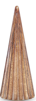 54931A-CP-3 Ribbed Frosted Copper LED Mercury Glass trees with Timers