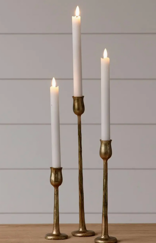 8T2619-S Metal Candle holder, Gold