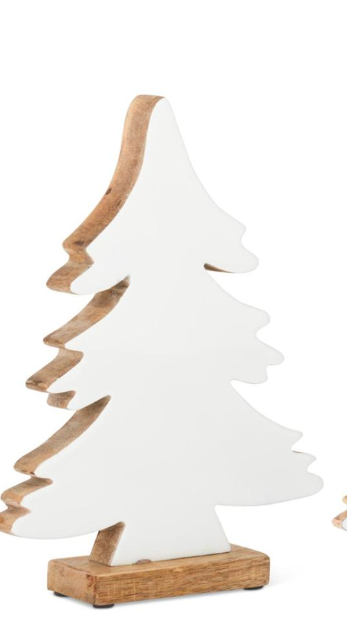 55800A-3 20.5" Wood Enameled Front Tabletop Christmas tree