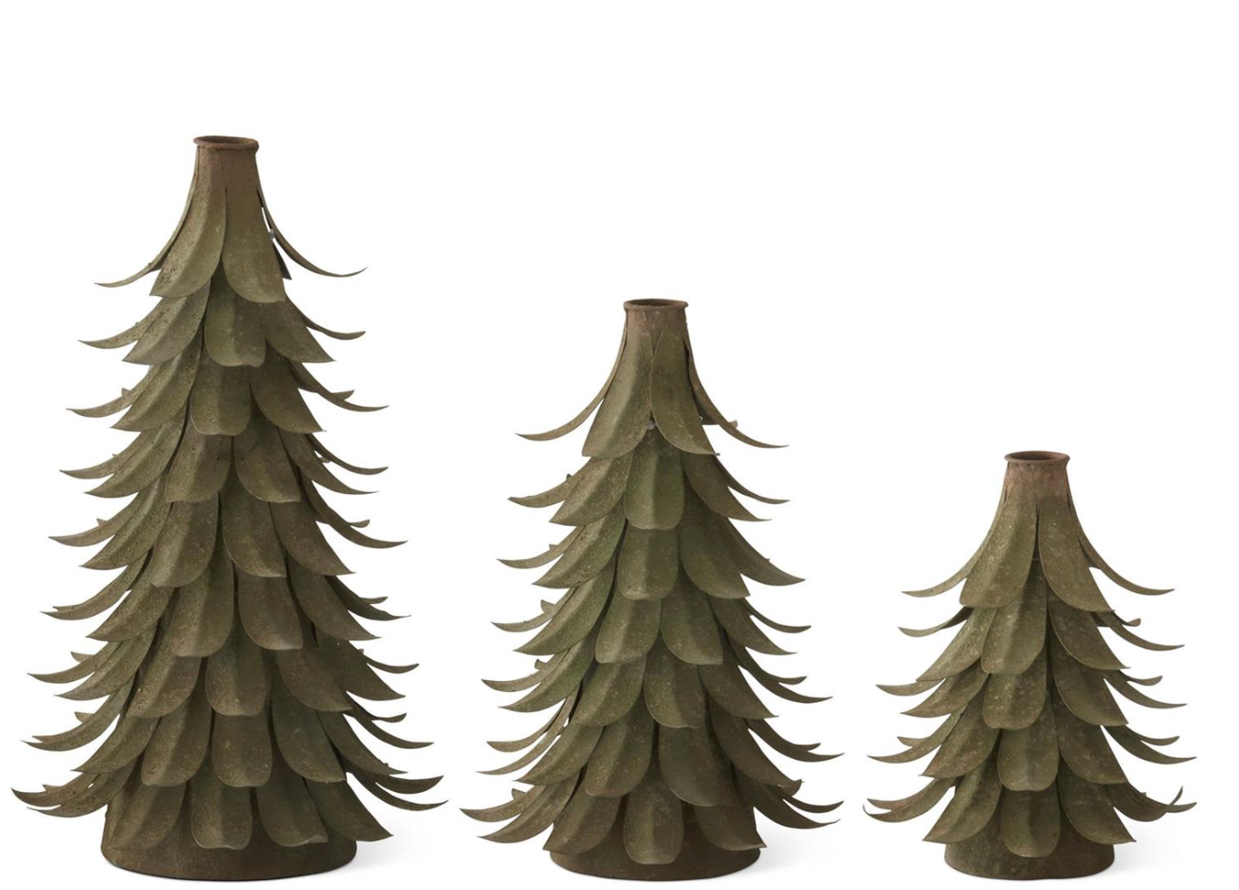56112A-2 10" Iron Tree Candle Holder with Patina finish