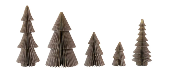 XS4909A Paper Folding Honeycomb Trees, 3 colors