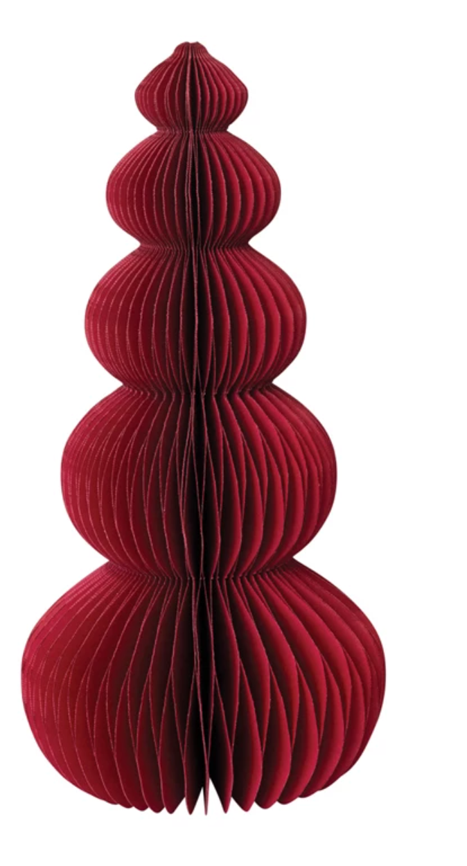 XS5594 Paper Folding Honeycomb Tree Cranberry color