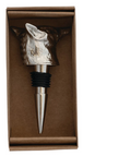XS6977 Aluminum fox Head Bottle Stopper, Nickel Finish