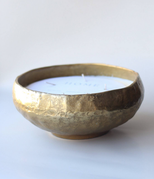 Gold Bowl Candle - Home