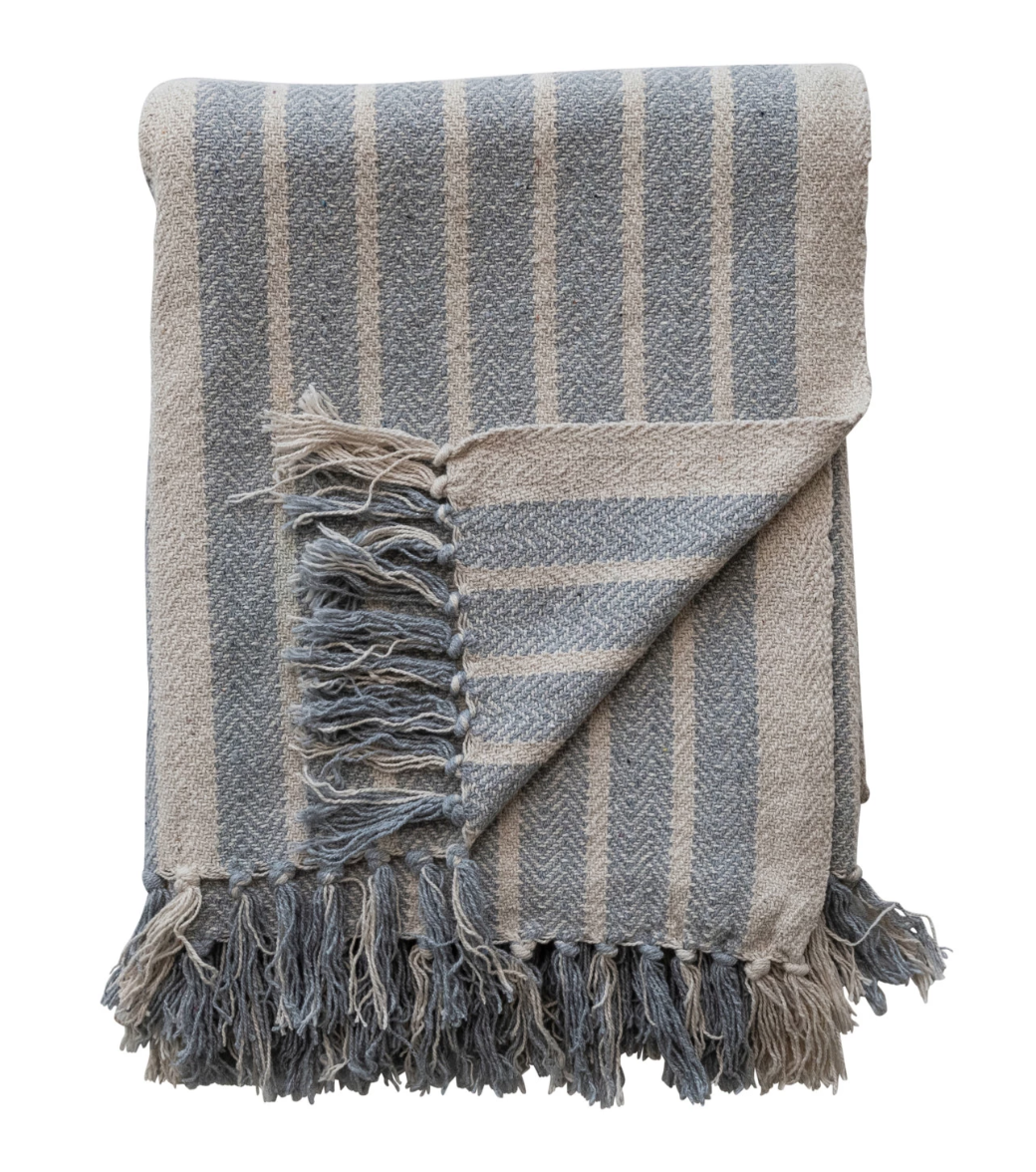 DG0580 Woven Recycled Cotton Blend Throw