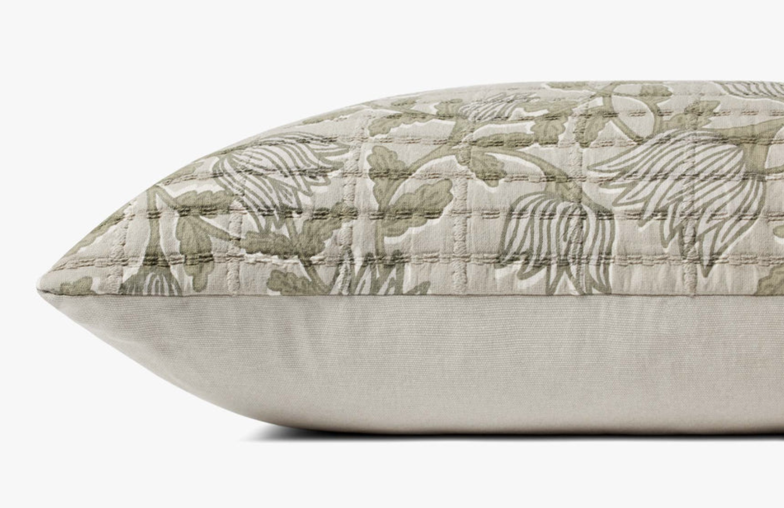 PJS0023 Natural & Sage 16x26 Pillow