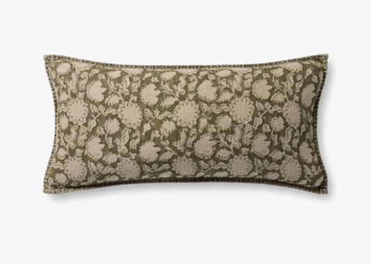 PLL0165 green 12x27 Pillow