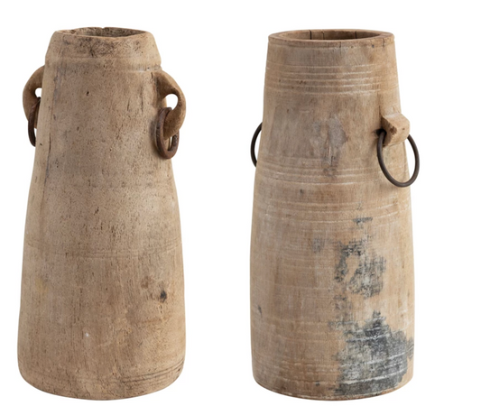 DF3709 round wood Milk Jug