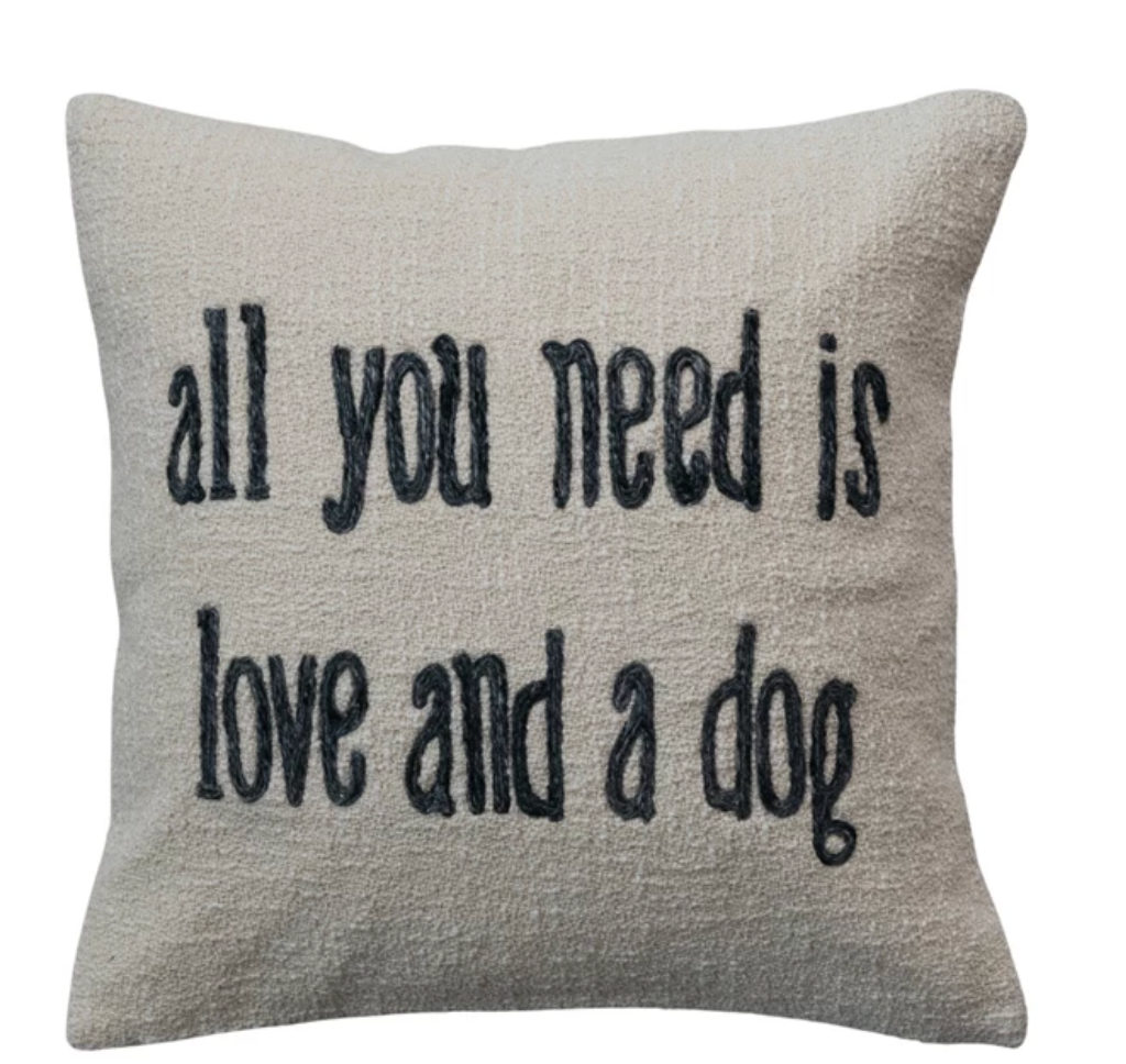 DF9330 All You Need Jute and Cotton Pillow