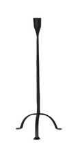 DG0180 Hand-Forged Cast Iron Ta[per Holder, Black
