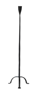 DG0182 Hand-Forged Cast Iron Ta[per Holder, Black