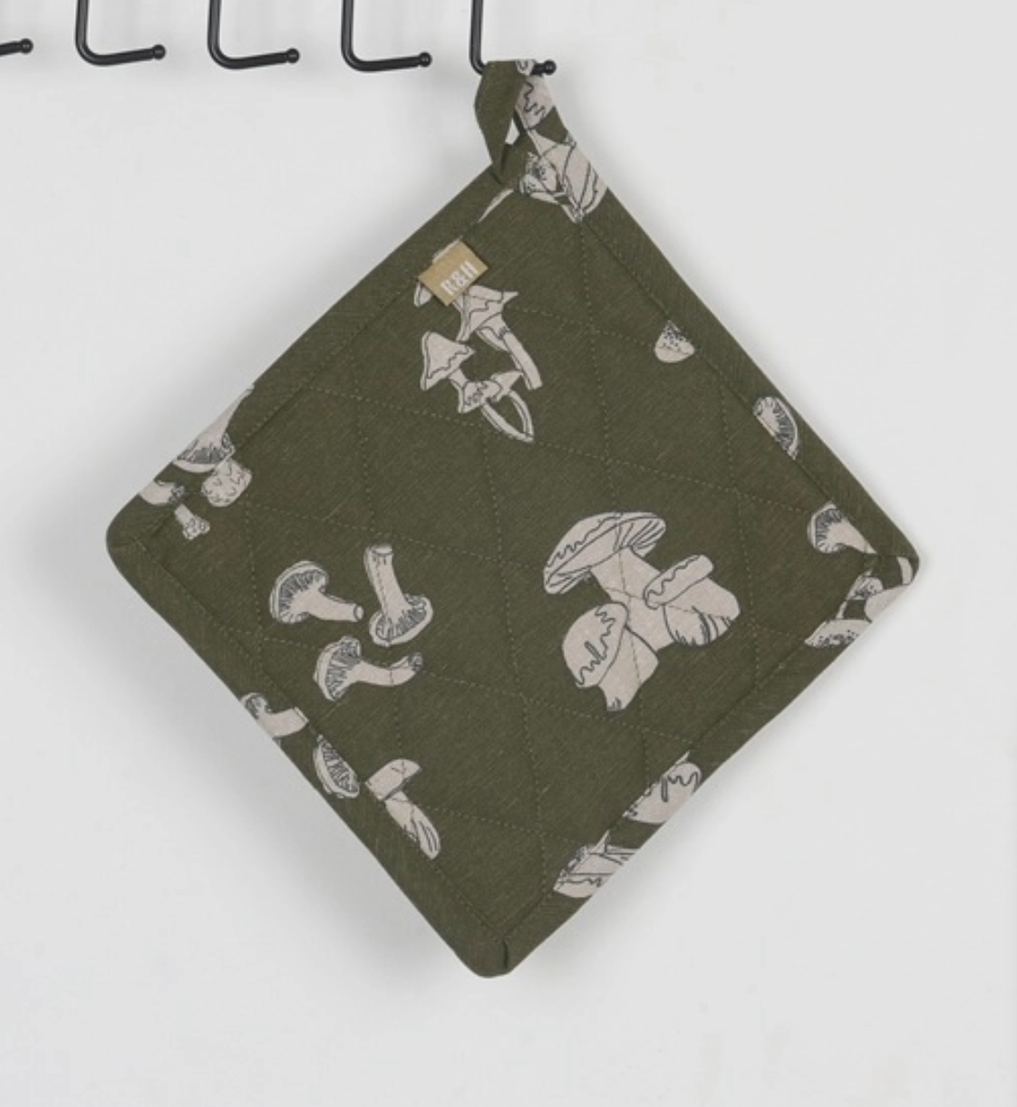 RHTV25111 Green Mushroom Pot Holder Trivet