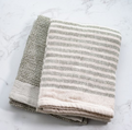 PDCC052 Olive Stripe Waffle Towels