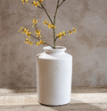 PDBC21 11.75" White Pillar Vase