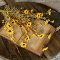 G233366 22" YELLOW MINI DAISY AND WILD GRASS BUSH