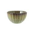 DG0980 3.5" Stoneware Fluted Bowl, Sage Green