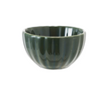 DG0981 3.5" Stoneware Fluted Bowl, Forest Green