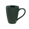 DG1078 14oz. Stoneware Fluted Mug, Forest Green